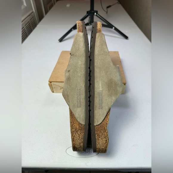 Birkenstock Arizona Soft Footbed Taupe Suede Men Regular Sandal Sz 48 / US 15 - Picture 10 of 14